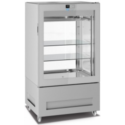 Vitrina frigorifica pentru măcelărie Longoni 85-S Vitra 8712-S capacitate 450l 1 zona racire ± 0 / + 4 °C argintiu