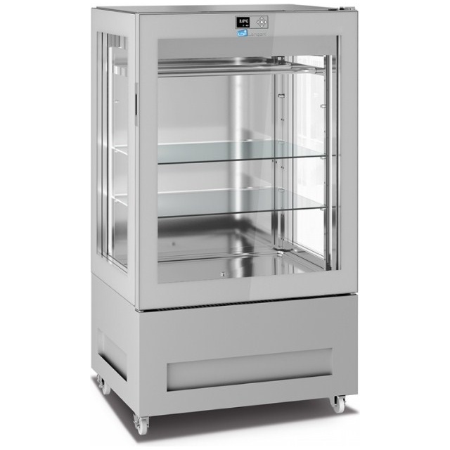 Vitrina frigorifica pentru măcelărie Longoni 85-S Vitra 8713-S capacitate 450l 1 zona racire ± 0 / + 4 °C argintiu