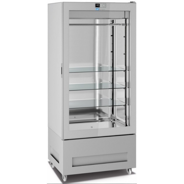 Vitrina frigorifica pentru măcelărie Longoni 85-L Vitra 8711-L capacitate 600l 1 zona racire ± 0 / + 4 °C argintiu