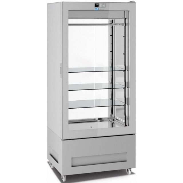 Vitrina frigorifica pentru măcelărie Longoni 85-L Vitra 8712-L capacitate 600l 1 zona racire ± 0 / + 4 °C argntiu