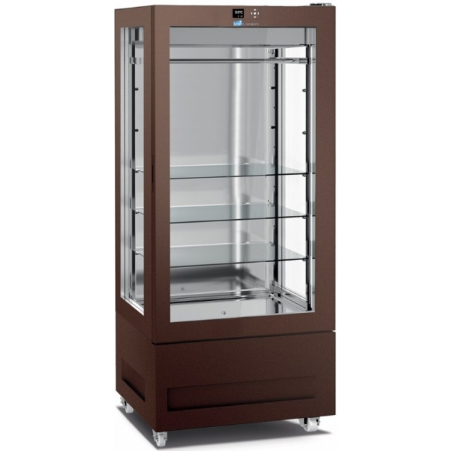 Vitrina frigorifica pentru măcelărie Longoni 85-L Vitra 8713-L capacitate 600l 1 zona racire ± 0 / + 4 °C maro