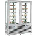 Vitrina cofetarie Tecfrigo MUSA 120 Q, capacitate 120 l, temperatura -15/-21 ºC, negru