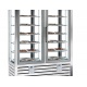Vitrina cofetarie Tecfrigo MUSA 120 Q, capacitate 120 l, temperatura -15/-21 ºC, negru