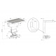PLITA CU INDUCTIE CU HOTA INTEGRATA AIRFORCE G5 FLEX, SLIM, 90/53 CM, STICLA CERAMICA NEAGRA