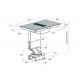 JOLLYNOX 1CCR60MN COMBINATE 60, PENTRU BUCATARIE INCORPORATA, CU 4 ARZATOARE + CUPTOR ELECTRIC, NEGRU MAT