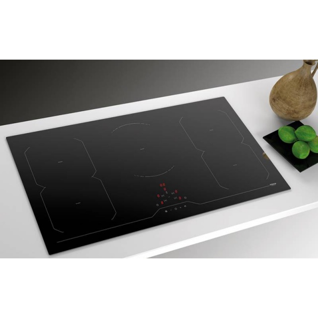 PLITA CU INDUCTIE AIRFORCE INTEGRA 90,CU 5 ARZATOARE, STICLA CERAMICA NEAGRA