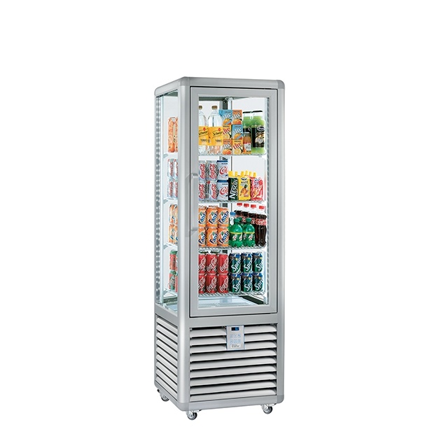 Vitrina cofetarie Tecfrigo MUSA 120 Q, capacitate 120 l, temperatura -15/-21 ºC, negru