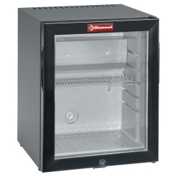 Frigider minibar cu usa de sticla Diamond C320S/VT, capacitate 32 l