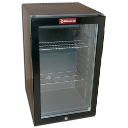 Frigider minibar cu usa de sticla Diamond C520S/VT, capacitate 52 l