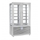 Vitrina frigorifica bauturi Silfer Curv CBV 700 G/G, 8 rafturi, 2 usi, 742 l, temperatura +6°+10°C, inox