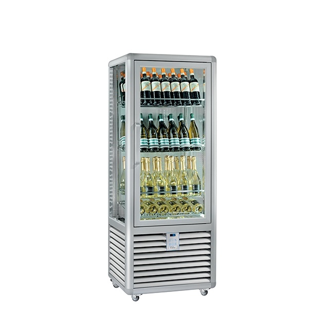 Vitrina cofetarie Tecfrigo MUSA 120 Q, capacitate 120 l, temperatura -15/-21 ºC, negru