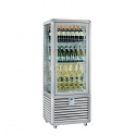 Vitrina frigorifica vinuri Silfer Curv CVN 450 CE , 4 rafturi, 427 l, temperatura +6°+9+18°C, inox