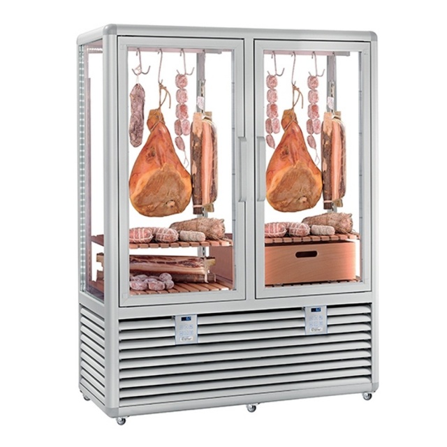 Vitrina cofetarie Tecfrigo MUSA 120 Q, capacitate 120 l, temperatura -15/-21 ºC, negru