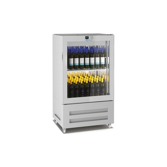 Vitrina de vinuri Arte Vino OXP1T98NPD capacitate 98 sticle temperatura 0/+35°C negru
