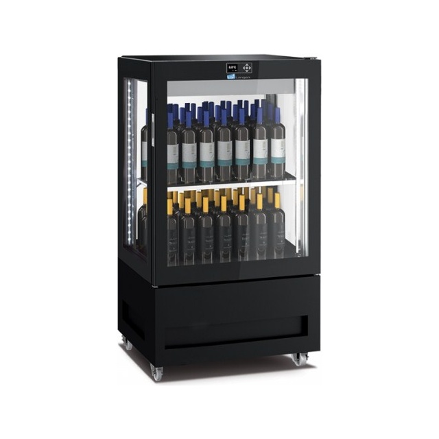 Vitrina de vinuri Arte Vino OXP1T98NPD capacitate 98 sticle temperatura 0/+35°C negru