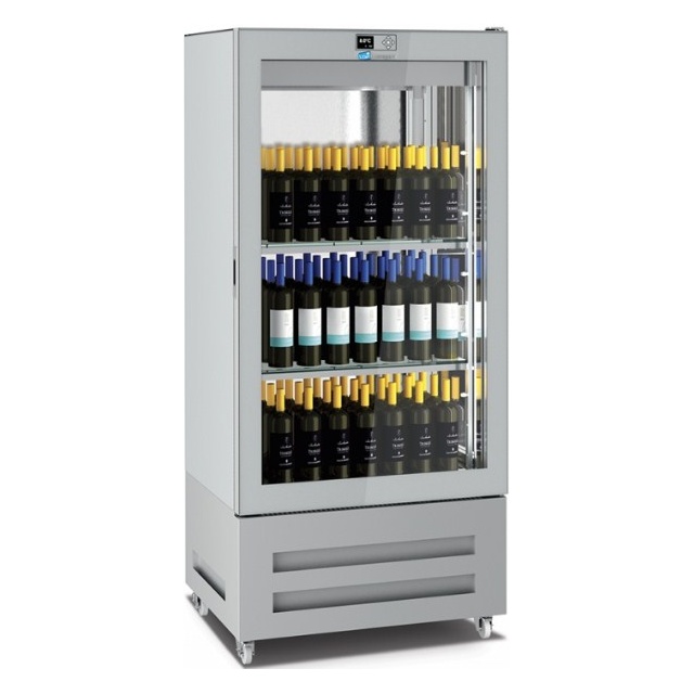 Vitrina frigorifica pentru vinuri Longoni 85-L Vitra 8511-L capacitate 600l (120sticle) 1 zona racire +4 / +18 °C argintiu