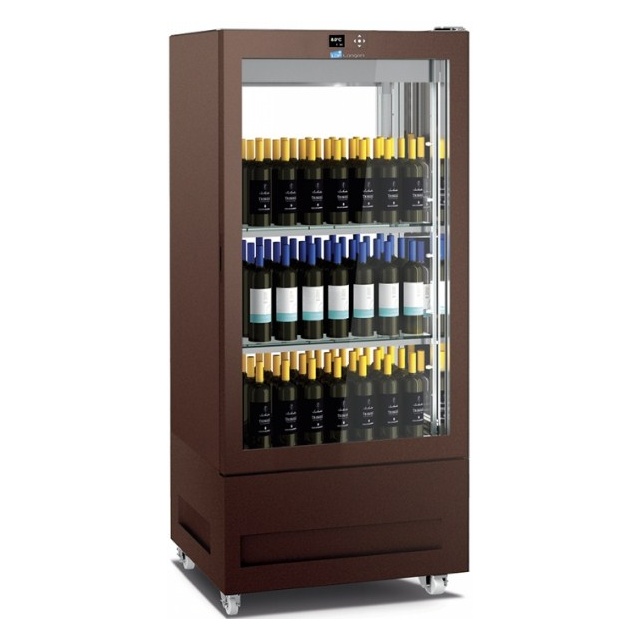 Vitrina de vinuri Arte Vino OXP1T98NPD capacitate 98 sticle temperatura 0/+35°C negru