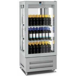 Vitrina frigorifica pentru vinuri Longoni 85-L Vitra 8513-L capacitate 600l (120sticle) 1 zona racire +4 / +18 °C argintiu