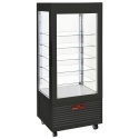 Vitrina frigorifica verticala tip display Diamond INN/VB-B9-R2, 4 geamuri si 5 rafturi din sticla, ventilate, 480l