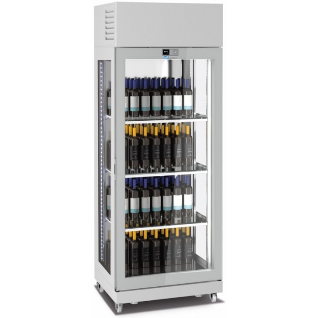 Vitrina de vinuri Arte Vino OXP1T98NPD capacitate 98 sticle temperatura 0/+35°C negru