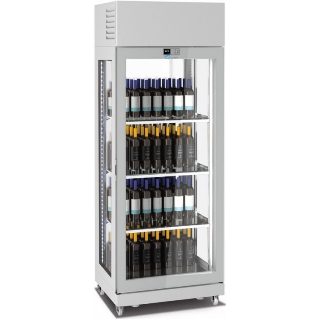 Vitrina de vinuri Arte Vino OXP1T98NPD capacitate 98 sticle temperatura 0/+35°C negru