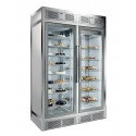 Vitrina frigorifica incorporabila cofetarie Silfer Wall WPS 1100 V/V, 1116 l, 14 rafturi, 2 usi, temperatura +4°+10°C, inox