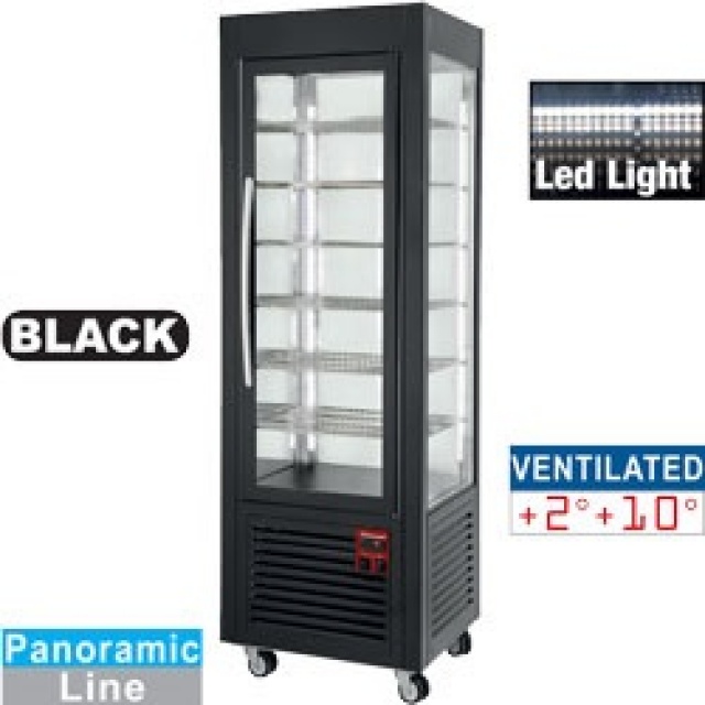 Vitrina frigorifica verticala tip display Diamond SNE/GN-B7, 5 rafturi din sticla, 360 l