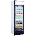 VITRINA FRIGORIFICA BAUTURI SARO GTK 382 437-1013, CU SPATIU PUBLICITAR, CAPACITATE 382 L, 0 / +10 ° C, INOX / NEGRU / ALB