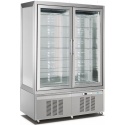 Vitrina frigorifica pentru cofetarie Longoni M2-400 CLASSIC 7509 capacitate 850l 1 zona racire +2 / + 10 °C argintiu