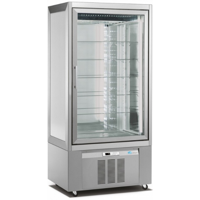 Vitrina frigorifica pentru cofetarie Longoni M1-600 CLASSIC 9211 capacitate 600l 1 zona racire +2 / + 10 °C argintiu