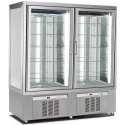 Vitrina frigorifica pentru cofetarie Longoni M2-600 CLASSIC 9221 capacitate 1200l 1 zona racire +2 / + 10 °C argintiu