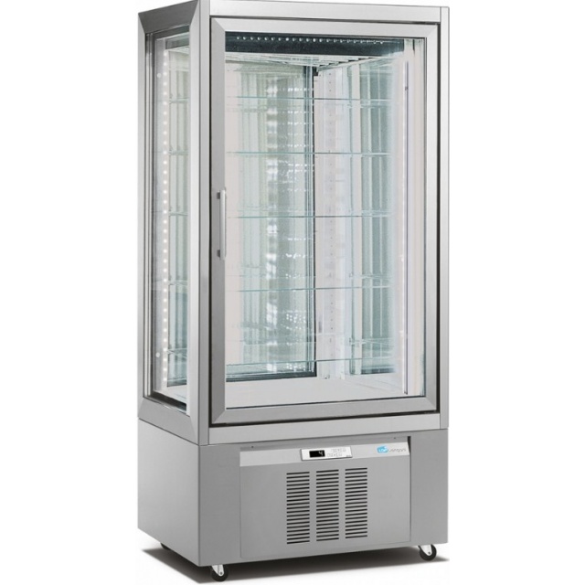 Vitrina frigorifica pentru cofetarie Longoni M2-600 CLASSIC 9224 capacitate 1200l 1 zona racire +2 / + 10 °C argintiu