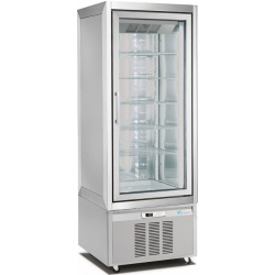 Vitrina frigorifica No-Frost Longoni M1-400 CLASSIC 3500VNP capacitate 420l 1 zona racire +5 / -20 °C argintiu