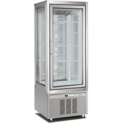 Vitrina frigorifica No-Frost Longoni M1-400 CLASSIC 3700VNP capacitate 420l 1 zona racire +5 / -20 °C argintiu