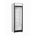 VITRINA FRIGORIFICA BAUTURI SARO GTK 425 453-1000, CU SPATIU PUBLICITAR, CAPACITATE 425 L, 0 / +10 ° C, INOX / NEGRU / ALB