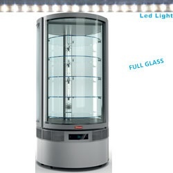 Vitrina frigorifica cilindrica din sticla Diamond RON/79AV, 5rafturi , ventilate