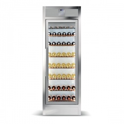 Vitrina cofetarie Tecfrigo MUSA 120 Q, capacitate 120 l, temperatura -15/-21 ºC, negru