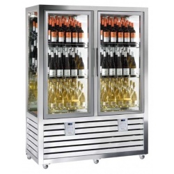 Vitrina cofetarie Tecfrigo MUSA 120 Q, capacitate 120 l, temperatura -15/-21 ºC, negru