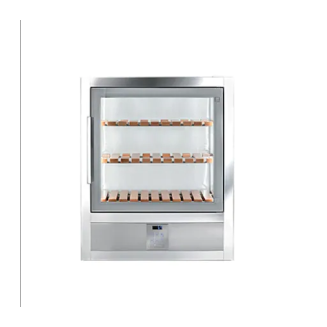 Vitrina frigorifica incorporabila vinuri Silfer WSM 270 G - RLC, 264 l, 3 rafturi, temperatura +2°+8°C, inox