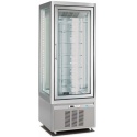 Vitrina frigorifica No-Frost Longoni M1-400 CLASSIC 3701VNP capacitate 420l 1 zona racire +5 / -20 °C argintiu