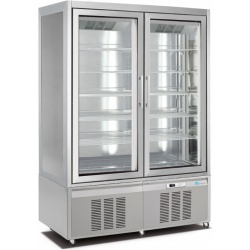 Vitrina frigorifica No-Frost Longoni M2-400 CLASSIC 7516VNP capacitate 850l 1 zona racire +5 / -20 °C argintiu