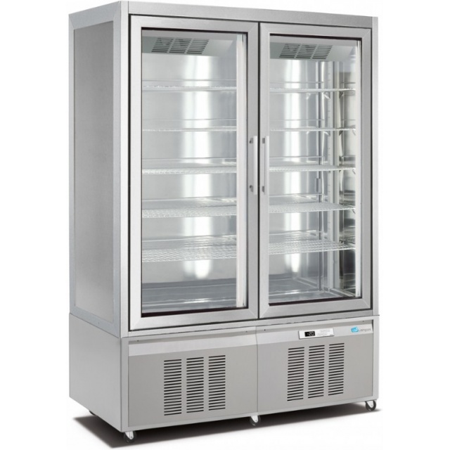 Vitrina de vinuri Arte Vino OXP1T98NPD capacitate 98 sticle temperatura 0/+35°C negru