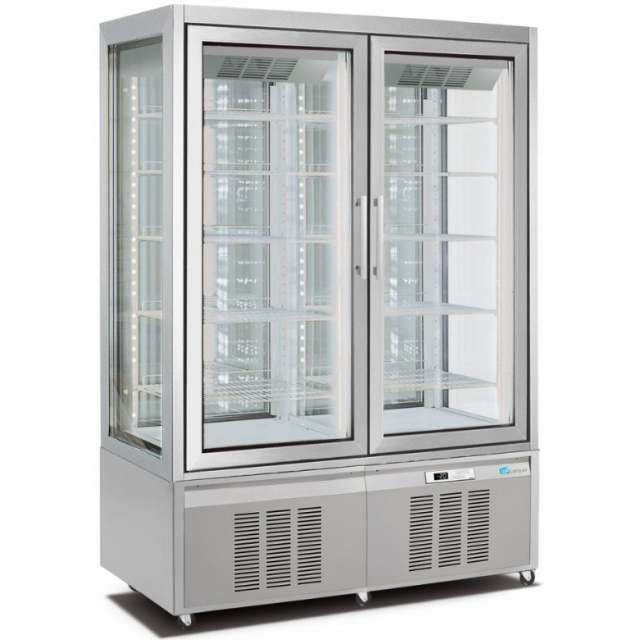Vitrina de vinuri Arte Vino OXP1T98NPD capacitate 98 sticle temperatura 0/+35°C negru