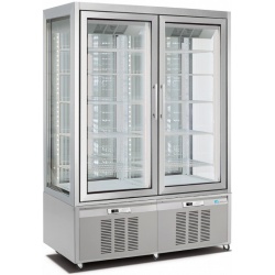 Vitrina frigorifica No-Frost Longoni M2-400 CLASSIC 7703VNP capacitate 840l 1 zona racire +5 / -20 °C argintiu