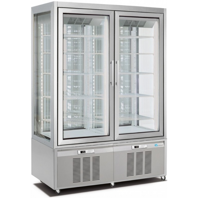 Vitrina de vinuri Arte Vino OXP1T98NPD capacitate 98 sticle temperatura 0/+35°C negru