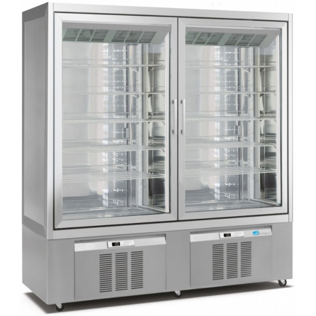 Vitrina de vinuri Arte Vino OXP1T98NPD capacitate 98 sticle temperatura 0/+35°C negru
