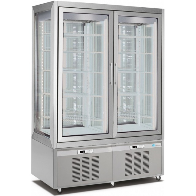 Vitrina de vinuri Arte Vino OXP1T98NPD capacitate 98 sticle temperatura 0/+35°C negru