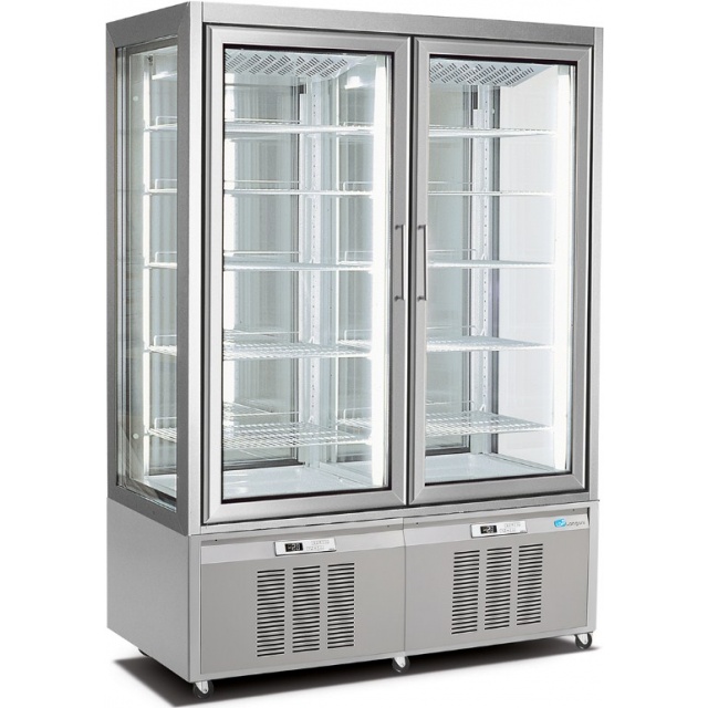 Vitrina de vinuri Arte Vino OXP1T98NPD capacitate 98 sticle temperatura 0/+35°C negru
