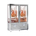 Vitrina frigorifica incorporabila delicatese Silfer WSM 1100 G-RLC/G-RLC, 1116 l, 2 usi, temperatura +2°+8°C, inox