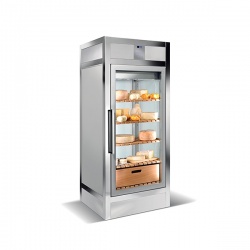 Vitrina cofetarie Tecfrigo MUSA 120 Q, capacitate 120 l, temperatura -15/-21 ºC, negru